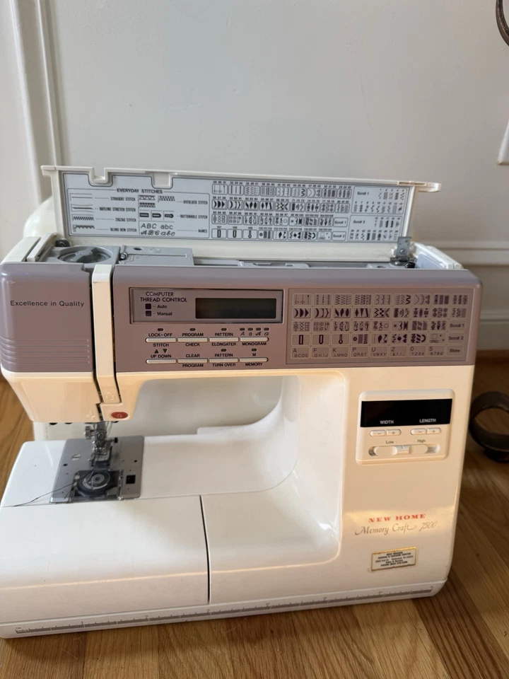 New Home Memory Craft 7500Programmable Computerized Sewing Machine No Foot Pedal - Image 3 of 4