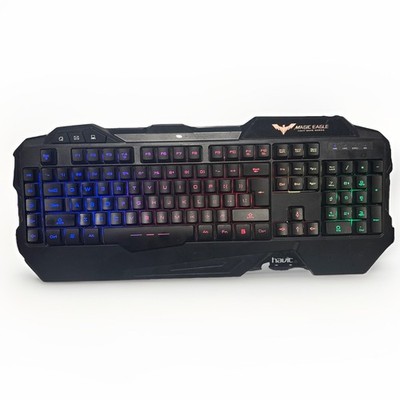 Havit Magic Eagle Gaming Keyboard Black Backlit Tested HV-KB558CM