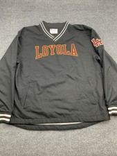 Champion Windbreaker Loyola University Ramblers Men&rsquo;s L Black Pullover Lined