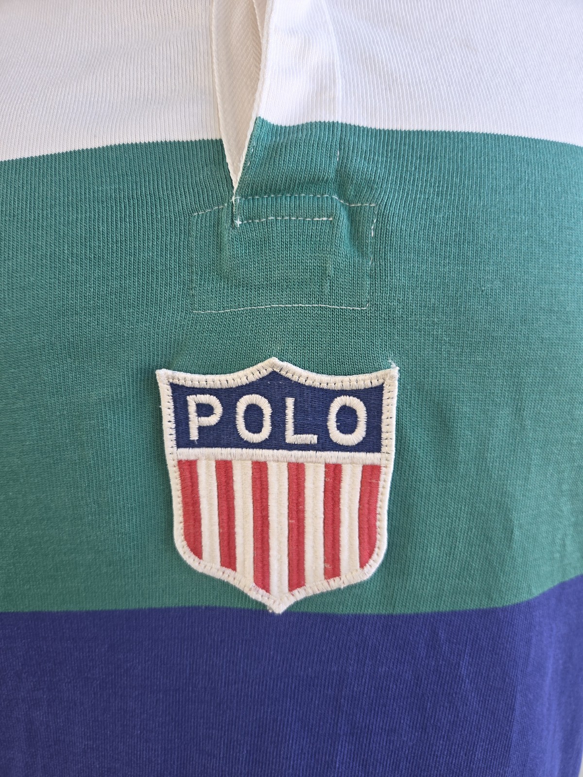 Rare! True Vintage OG 90s Polo Ralph Lauren K Swiss Shield USA Lo Life Shirt RL image 8