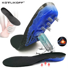 Premium Silicone Gel Insoles with Spring Shock Absorption Cushioning Sports Inso