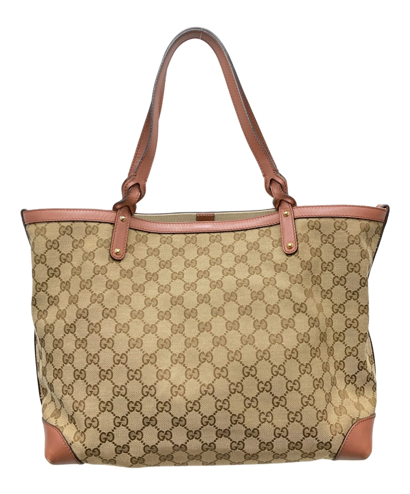 Gucci — Gucci GG 247209 Canvas Beige Tote Bag #TFB6322