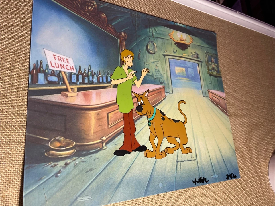SCOOBY-DOO animation cel 1972 Vintage Cartoons Production Art HANNA-BARBERA  I2 - Image 3 of 4
