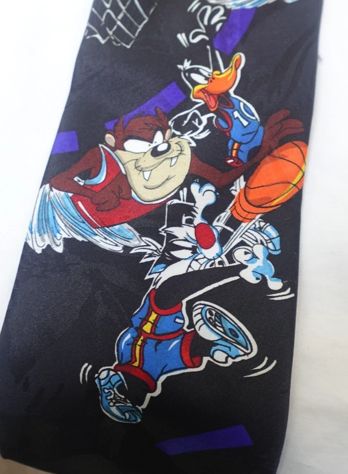 Corbata Looney Tunes Taz Sylvester Lucas Baloncesto Novedad Corbata Warner Bros Foto 2 de 4