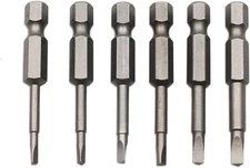 6 Piece Magnetic Triangle Screwdriver Bit Set, S2 Steel Triangular Screwdriver B