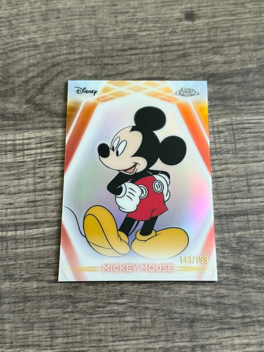 2026 Topps Disney Neon Mickey Mouse Chrome Etch Refractor #/199 | eBay