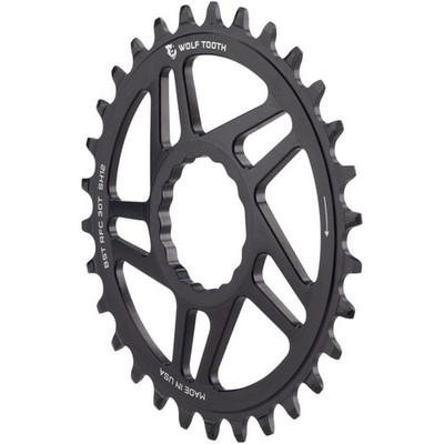 Wolf Tooth Direct Mount Chainring - 30t, Black RFC30-BST-SH12