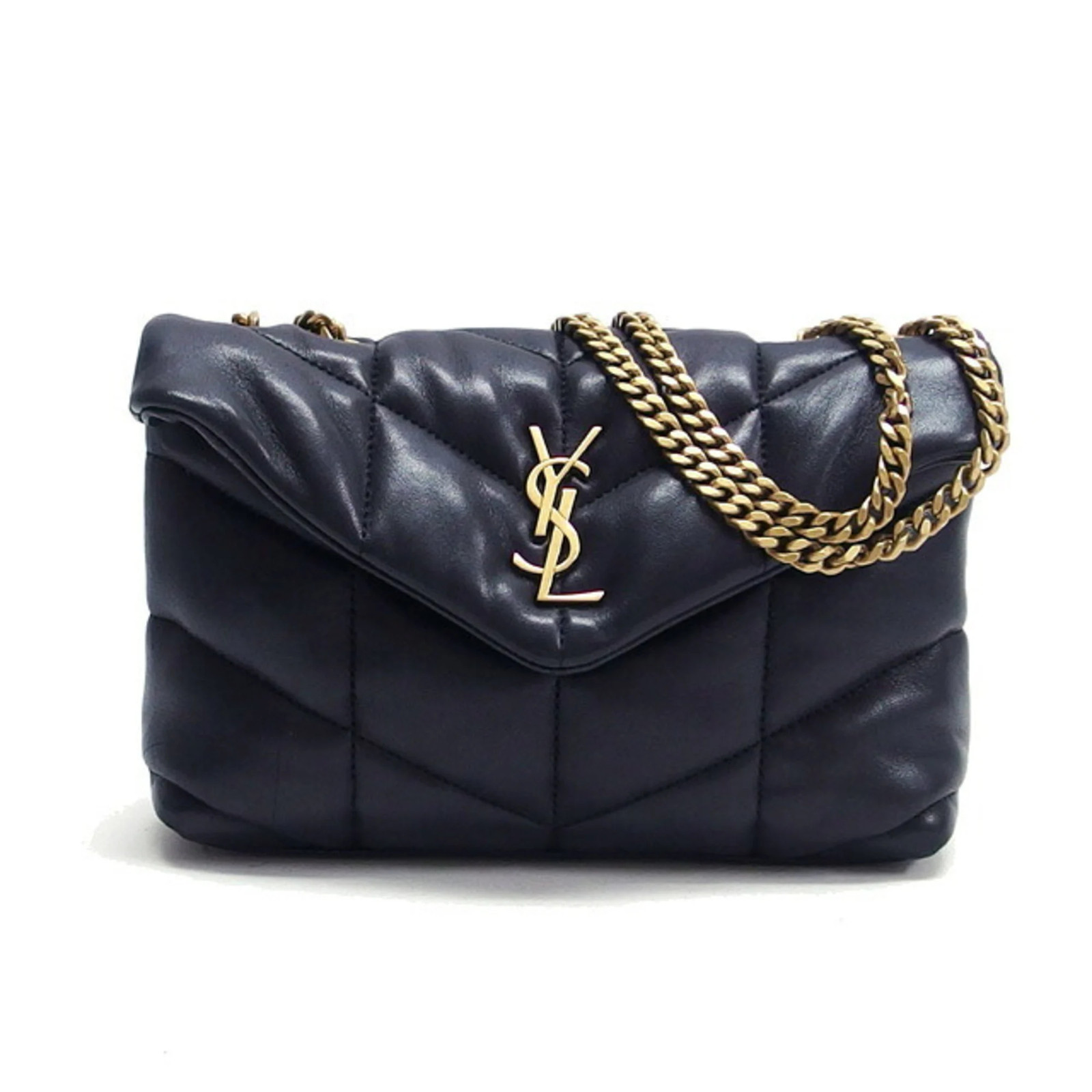 Saint Laurent Paris Lambskin Loulou Puffer Chain Shoulder Bag GZl1jono