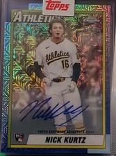 🔥2025 Topps Nick Kurtz  /199 Rookie Auto Mojo Refractor 1990 35th Anniversary🔥