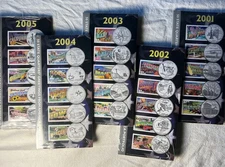SET OF 5  50 State Quarters Greetings From America Portfolio