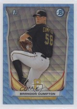 2014 Bowman Prospects Chrome Blue Wave Refractor Brandon Cumpton #BCP81 0ws