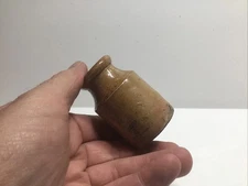 Antique Stoneware Strong Shoulder Ink Bottle.