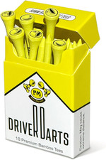 Driver Darts by P Ss Missile, Premium Bamboo Wood Golf Tees, 18 Count, 3.25" 83