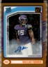 2024 Panini Clearly Donruss Rated Rookie Dallas Turner #63 Vikings Orange /249