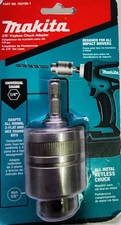 Makita 763198-1 3/8" Keyless Chuck Adapter 1/4" Hex for Impact Driver Drill