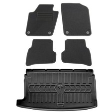 Fußmatten Kofferraumwanne für VW Polo 6R 2009-2017 Set Automatten Auslage