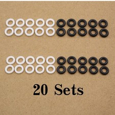 20 Set O-Rings Aftermarket per Pistola a Spurgo Aria Fusio AP 246356 Valvola Fluido