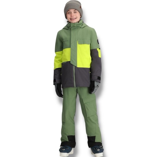 NWT Obermeyer Axel Ski Jacket Teen Size Medium M in Spark Green - $199.50 - Picture 2 of 7