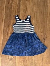 Kurzes Kleid Sommer Mädchen Größe 104/110 Desigual blau weiss