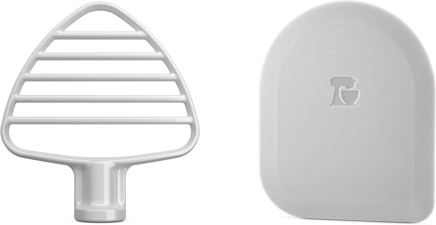 KitchenAid WHITE Coated Pastry Beater + Scraper 4.5 5Q Tilt Stand Mixers KSMPB5W