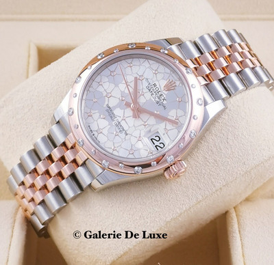 Rolex Datejust 31 Stahl Rosegold Damenuhr mit Diamanten Ref. 278341RBR
