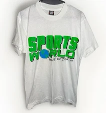 Vintage Screen Stars Best T Shirt Adult Large White Sports World Single Stitch