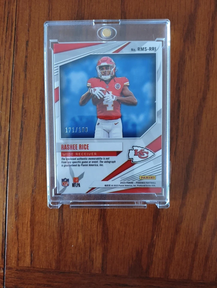 2023 Panini Phoenix - Rising Rookie Material Signature Rashee Rice RC /199 - Image 2 of 4