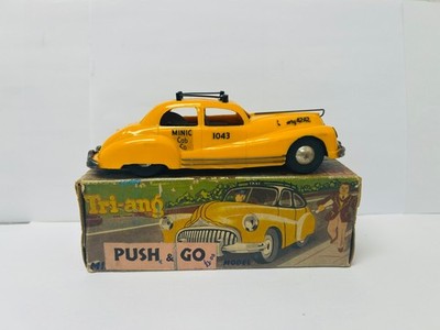 Tri-ang Minic No 2 New York Taxi, verpackt, original, Vintage, selten. Nicht Corgi