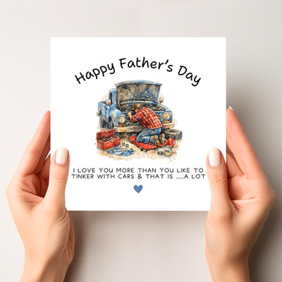 Oldtimer Vatertagskarte - Oldtimer Liebhaber Vatertag Geschenk für Ihn