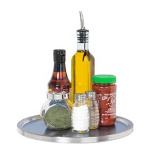 Lazy Susan Stainless Steel Turntable Organizer for Pantry, Cabinet, Counterto...