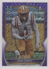 2022 Bowman U Chrome Purple Shimmer Refractor John Emery Jr John Emery #67 0u66