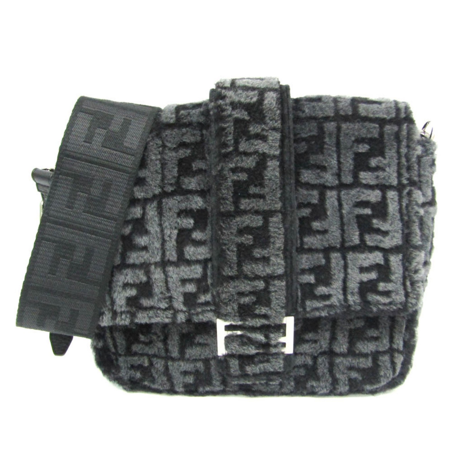 Fendi Baguette Messenger Medium 7VA537 Women's Leather Shoulder Ba... BF580658