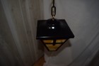 Antique Mission  Stained Glass Pendant Ceiling Fixture — photo 3