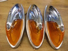 3 Vintage Pmco 112 Cab Marker Clearance Lights