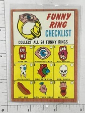 1966 Topps #15 Funny Ring Checklist. Unmarked and wicked nice