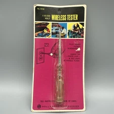 Vintage Hollywood Accessories Wireless Tester 972C Pocket Screwdriver USA 1970