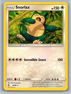 Snorlax 50/68 Hidden Fates Rare
