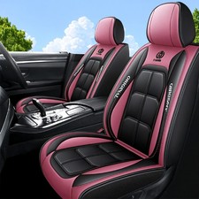 2 Front Seat Covers Universal Pu Leather Cushion Protector Breathable 4 Season 2 Front Seat Covers Universal Pu Leather Cushion Protector Breathable 4 Season