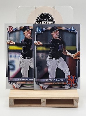 Antonio Jimenez 2025 Bowman Draft New York Mets 1st Chrome. Paper for FREE