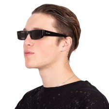 Saint Laurent Black Rectangular Unisex Sunglasses SL 553S 001 52 SL 553S 001 52