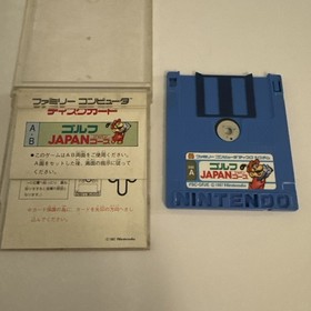 Famicom Disk Japan Mario Golf Rare Collectible Vintage 1987