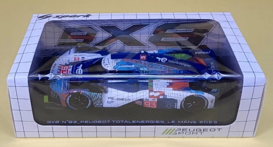 PEUGEOT 9x8 #93 Totalenergies LeMans 2023 Spark 1/43 S8729 - Immagine 2 di 2