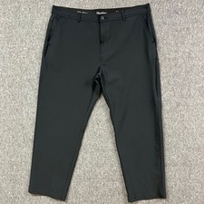 Hurley Pants Mens 38x29 Fits 39x26.5 Black Stretch Performance Slim Tech Chino