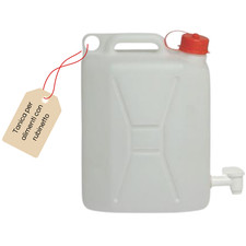 TANICA CON RUBINETTO IN POLIETILENE FUSTO BIDONE ACQUA ALIMENTI 10/20 LT