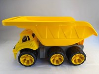 Big Baustellenfahrzeug Power Worker Mega Kipper Lkw Xxl Sandspielzeug Gelb