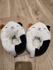 Squishmallows Cat Plush Slippers White Black Brown 2022 MPN 13/1