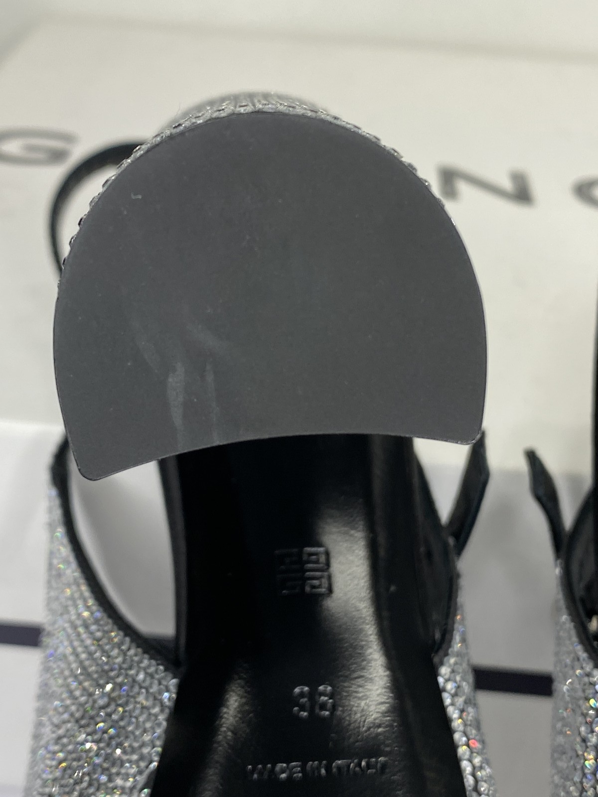 Givenchy Womens Sandals Silvery Size 8 Voyou Platform Strappy Jewels Buckle thumbnail 12