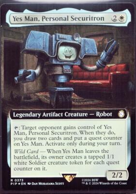 Yes Man, Personal Securitron - 373 Extended Foil MTG Fallout