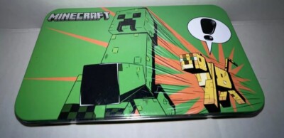 The Tin Box Company Minecraft Pencil box Creeper and Ocelot. 