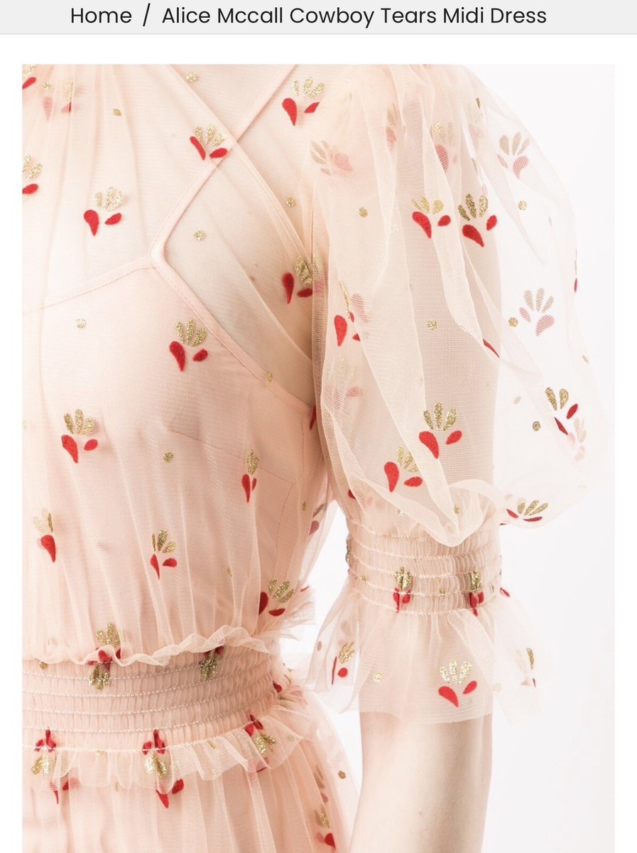 Alice McCall Cowboy Tears Midi Dress - Pink Tulle Midi Dress - UK Size 8 | eBay UK Alice McCall Cowboy Tears Midi Dress - Pink Tulle Midi Dress - UK Size 8 | eBay UK